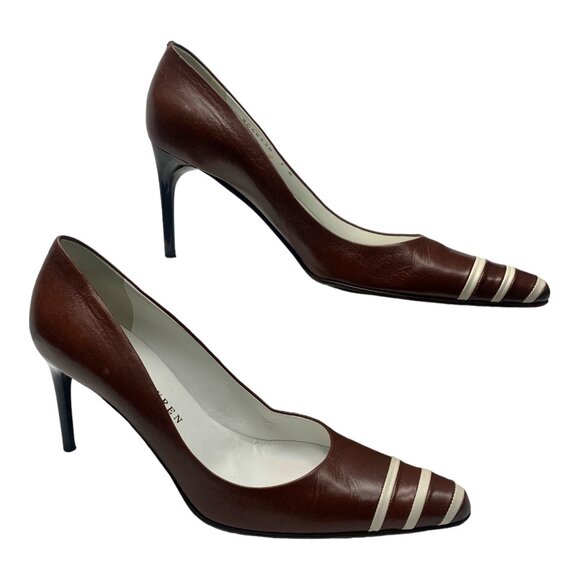 RALPH LAUREN Napa Leather Classic Runway 01 Collection Pumps - Picture 7 of 12